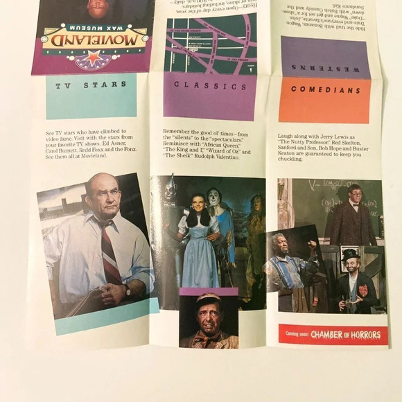 Vintage 1986 Lot of 2 Movieland Wax Museum Buena Park  California Brochure - Picture 12 of 15
